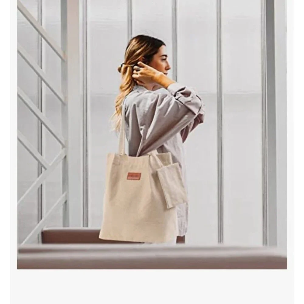 Bonny Dodo canvas tote bag NWOT multi pocket sturdy TSA approved